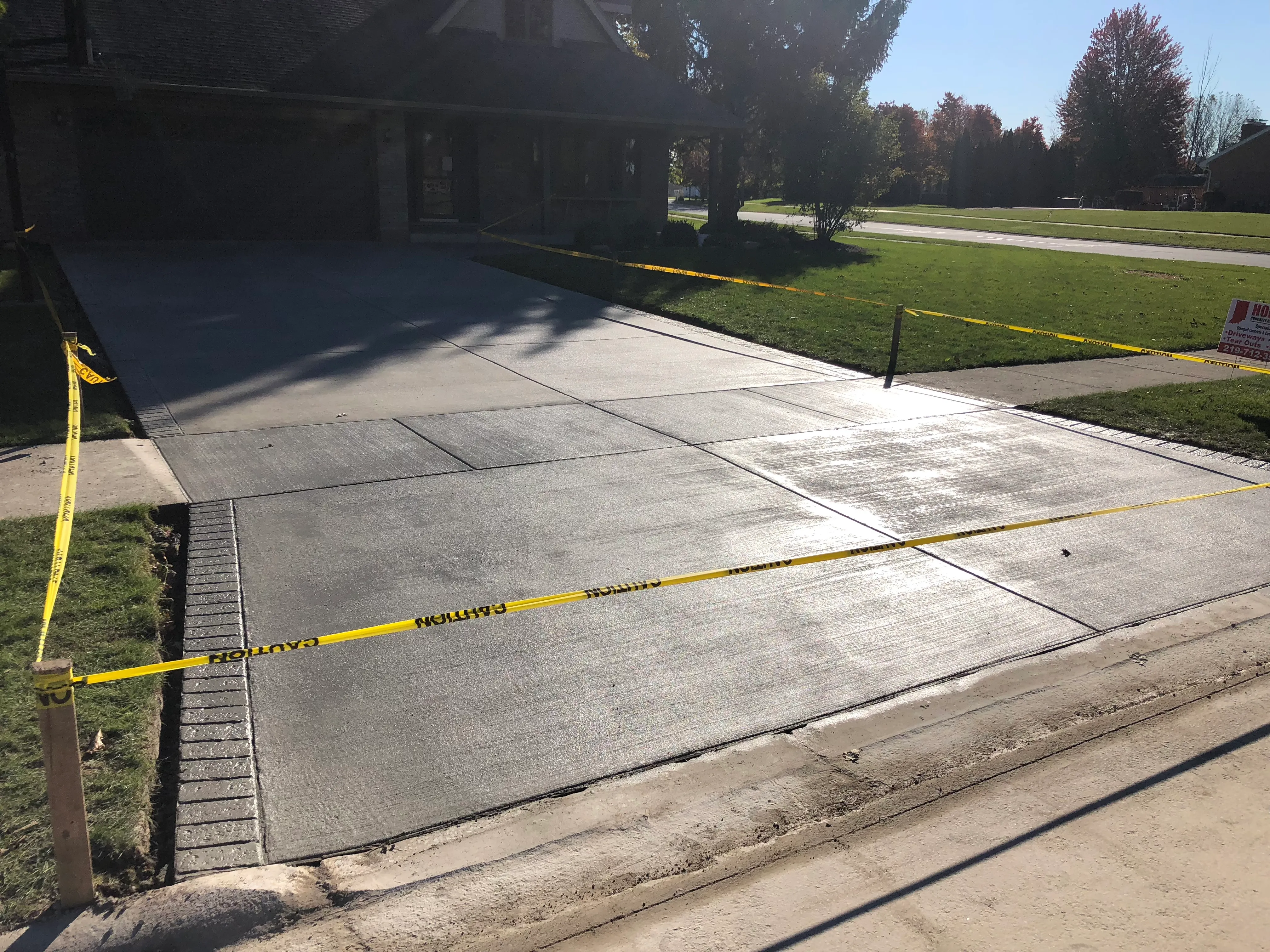 colored stamped concrete walkway dyer indiana