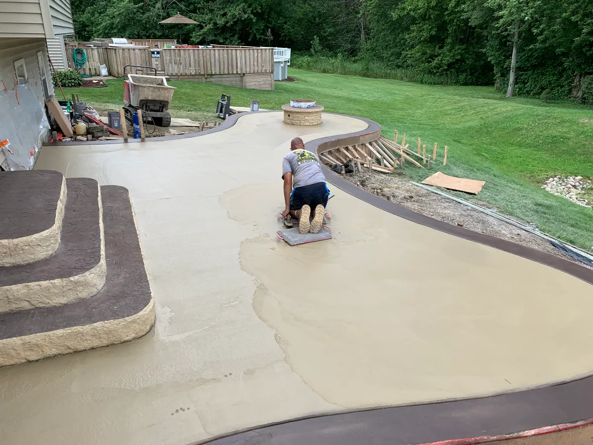 Mid-century residential neighborhood in Griffith, Indiana showing aging concrete driveways Mid-century residential neighborhood in Griffith, Indiana showing aging concrete driveways