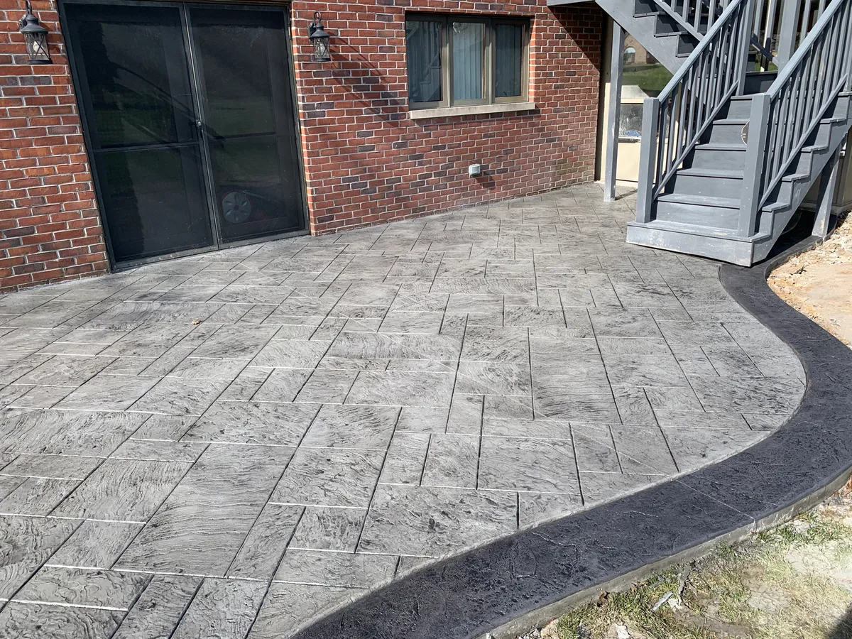 Michael Simko of Hoosier Concrete on a residential job site in Valparaiso, IN Michael Simko of Hoosier Concrete on a residential job site in Valparaiso, IN